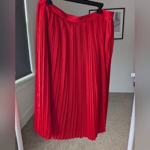 Banana Republic Vibrant Red A-Line Skirt